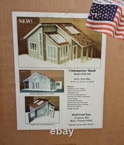 Very Rare, CONTEMPORARY RANCH HOUSE Kit, by Real Good Toys. NIB