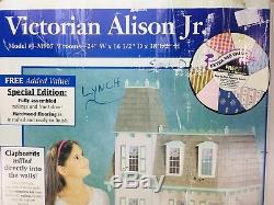 Victorian Alison Jr Dollhouse, J-M907, Complete Kit, 9 Rooms, 38.5''x24''x16.5