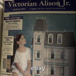 Victorian Alison Jr Dollhouse Kit J-M907 9 Room Real Good Toys NIB 112 Scale