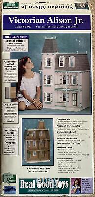 Victorian Alison Jr. Model J-M907 Wood Doll House Kit UNASSEMBLED Open Box
