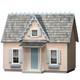 Victorian Cottage Jr. Dollhouse Kit Milled MDF 112 Scale, 5-Room, 20? H