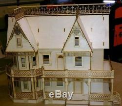 Victorian Farmhouse 124 Scale Dollhouse kit 9 rooms