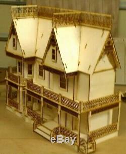 Victorian Farmhouse 124 Scale Dollhouse kit 9 rooms