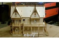 Victorian Farmhouse 124 Scale Dollhouse kit 9 rooms