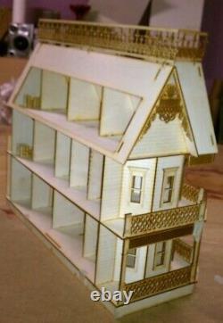 Victorian Farmhouse HALF INCH Scale Dollhouse kit 9 rooms