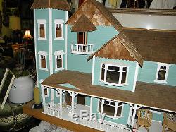 Victorian Mansion Dollhouse by Dura-Craft VM8000 with extras needs TLC on swivel