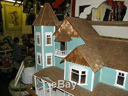 Victorian Mansion Dollhouse by Dura-Craft VM8000 with extras needs TLC on swivel