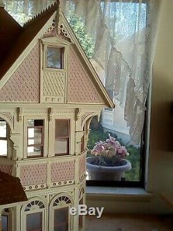 Victorian-Style Dollhouse Handmade (not a kit) 48 x 42 x 32 Unfinished 112