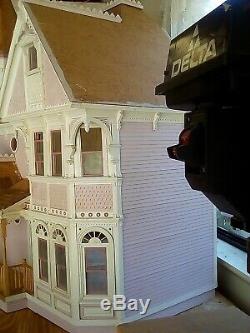 Victorian-Style Dollhouse Handmade (not a kit) 48 x 42 x 32 Unfinished 112