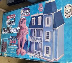 Victorian Wood dollhouse 112 Scale, Nee Old Stock With Box and Instructions