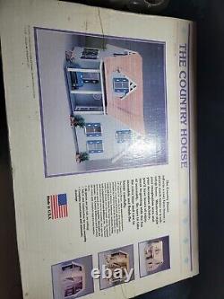 Vinatage dollhouse & furniture kit The Country House Pre-cut NEW OPEN BOX