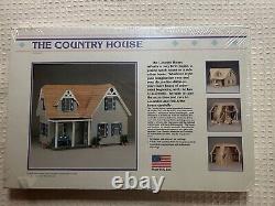 Vinatage dollhouse & furniture kit The Country House Pre-cut USA NIB unopened