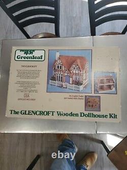 Vintage1983 Greenleaf The GLENCROFT Wooden Dollhouse Kit #8001 Box Craft