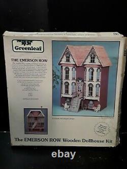 Vintage 12th USA plywood victorian Greenleaf Emerson Row Dolls House kit rare