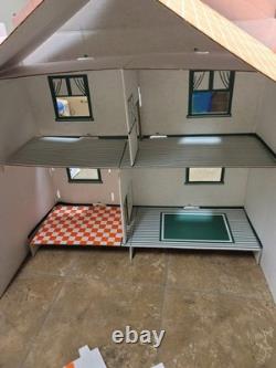 Vintage 1970 Carol Wright Gifts Cardboard Dollhouse Kit