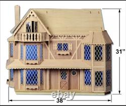 Vintage 1979 Greenleaf Harrison Dollhouse Kit 8006 Unassembled Classic Victorian