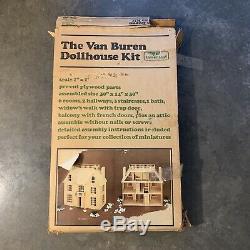 Vintage 1979 Greenleaf Huge Van Buren Dollhouse Kit Victorian Mansion