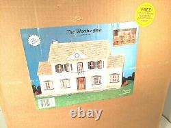 Vintage 1982 Artply The Worthington Wood Dollhouse Model Kit No. 136 Unopened Box