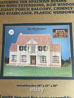 Vintage 1982 Artply The Worthington Wood Dollhouse Model Kit No. 136 Unopened Box