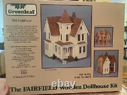 Vintage 1983 Greenleaf The Fairfield Dollhouse Kit 124 Open Box Halfscale DIY