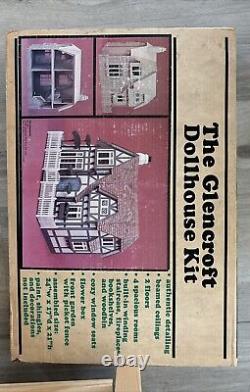 Vintage 1983 Greenleaf Wooden Dollhouse The Glencroft Kit No. Ds-1 Nos