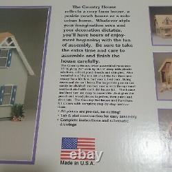 Vintage 1989 GG Products The Country House Wood Dollhouse 112 Scale NIB