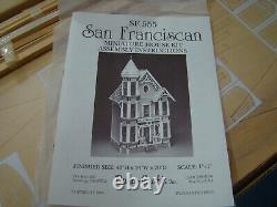 Vintage 1994 SAN FRANCISCAN Large Dollhouse Kit DURA-CRAFT Open Box, 43 Tall
