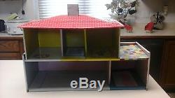 Vintage 50's Tin Metal 2 Story Doll House T Cohn