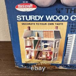 Vintage 70s Skilcraft Victorian Doll House Kit No. 680 NEW Unassembled RARE