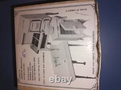 Vintage American Miniatures Kitchen Set Kit -Roper Range, GE Refrigerator, Sink