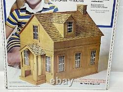 Vintage Arrow Dream Doll House Wood Assemble-by-Numbers 2 Story/4 Room #697 RARE