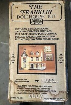 Vintage Artply The Franklin Dollhouse Wood Kit Model no 124 Retired 1979 Rare