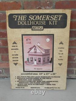 Vintage Artply The Somerset Wood Dollhouse Kit No. 85 NOS 1982 Rare