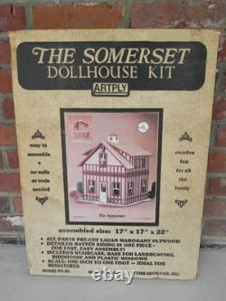 Vintage Artply The Somerset Wood Dollhouse Kit No. 85 NOS 1982 Rare