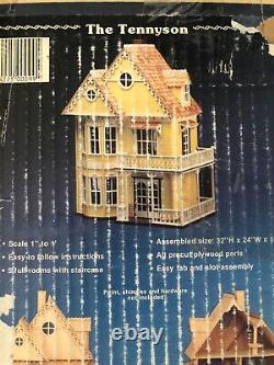 Vintage Artply The Tennyson Wood Dollhouse Kit with Furniture No. 99 Retired