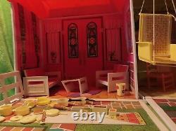 Vintage Barbie Doll Surprise House Fully Furnished With Box & Instructions 1972