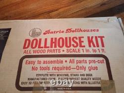 Vintage Batrie Dollhouse Real Wood Victorian Cottage Bradley Great Project