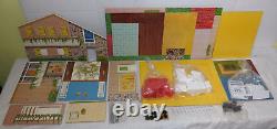 Vintage Brumberger Wooden Doll House Flip Top Roof No. 754 Chalet Complete NEW