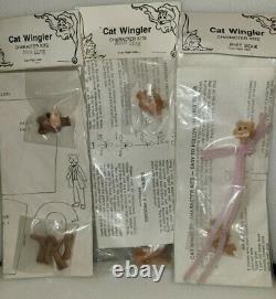 Vintage Cat Wingler The 3 Bears Character Kits Dollhouse Miniature 1989 Set of 3
