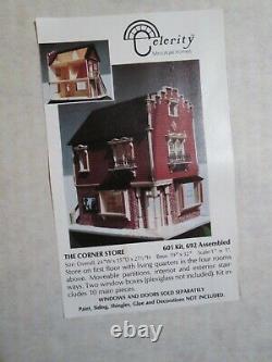Vintage Celerity Miniature Homes The Corner Store Victorian Dollhouse Kit Sealed