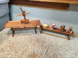 Vintage Doll House and Vintage Furniture