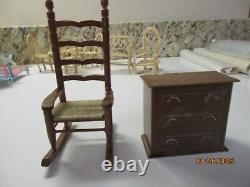 Vintage Dollhouse Furniture Lot Accessories, Wallpaper, Kit, New, Never Used