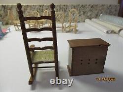 Vintage Dollhouse Furniture Lot Accessories, Wallpaper, Kit, New, Never Used
