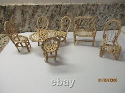 Vintage Dollhouse Furniture Lot Accessories, Wallpaper, Kit, New, Never Used