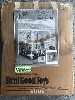 Vintage Dollhouse PORCH KIT Real Good Toys NEW Wood Vermont Houseworks #9004