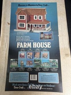 Vintage DuraCraft Farm House DIY Dollhouse Kit FH500 1990 NOS Open Bo G2U