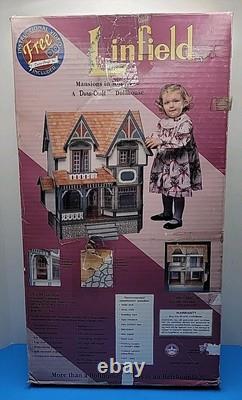 Vintage DuraCraft Linfield Mansions in Miniature Dollhouse Complete G2U