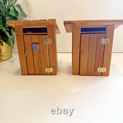 Vintage DuraCraft Pioneer Assembled Log Cabin Dollhouse FULL of Furniture