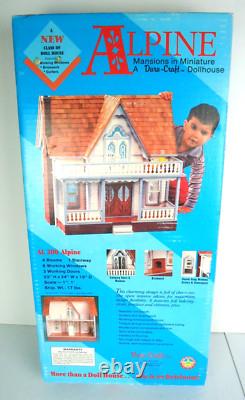 Vintage Dura Craft AL 200 Alpine Dollhouse Wood Mansions in Minature OPEN BOX