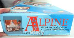 Vintage Dura Craft AL 200 Alpine Dollhouse Wood Mansions in Minature OPEN BOX